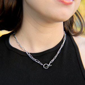 Romina Double Chain Toggle Necklace